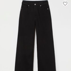 HM WIDE LEG TWILL PANTS